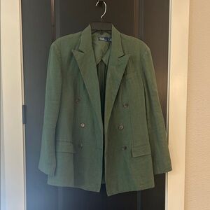 Polo by Ralph Lauren Green Double-Breasted Blazer